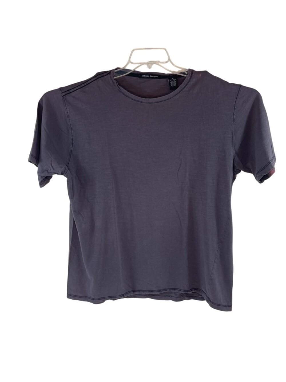 Michael Brandon XL Gray Short Sleeve T-Shirt 100% Cotton Casual Soft Lightweight